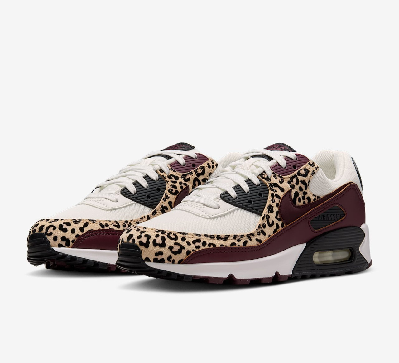 NIKE Women’s Air Max 90 IF1619-102 Sail Black Burgundy Crush