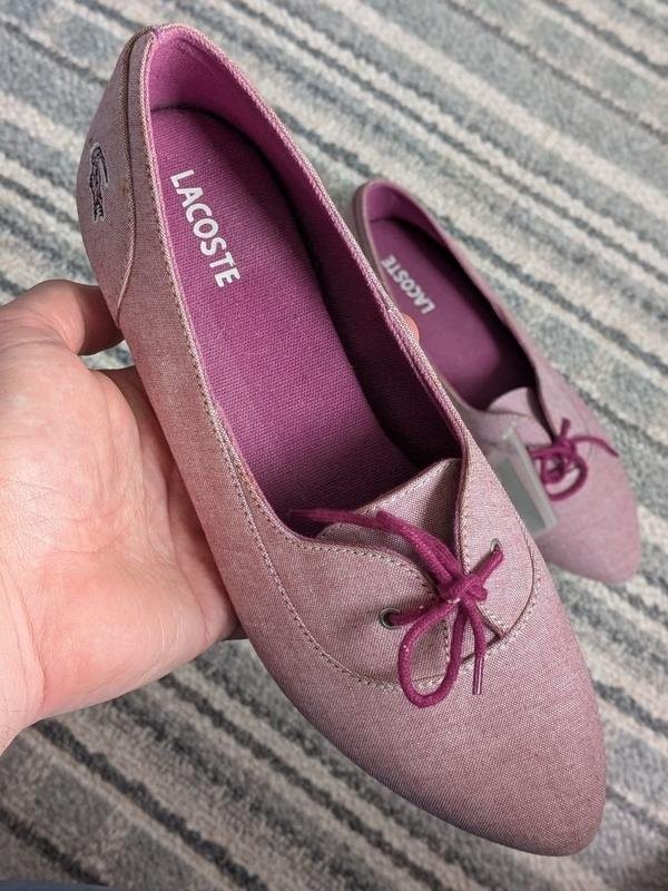 Women Lacoste Heels Purple Textile 37 #8B5P