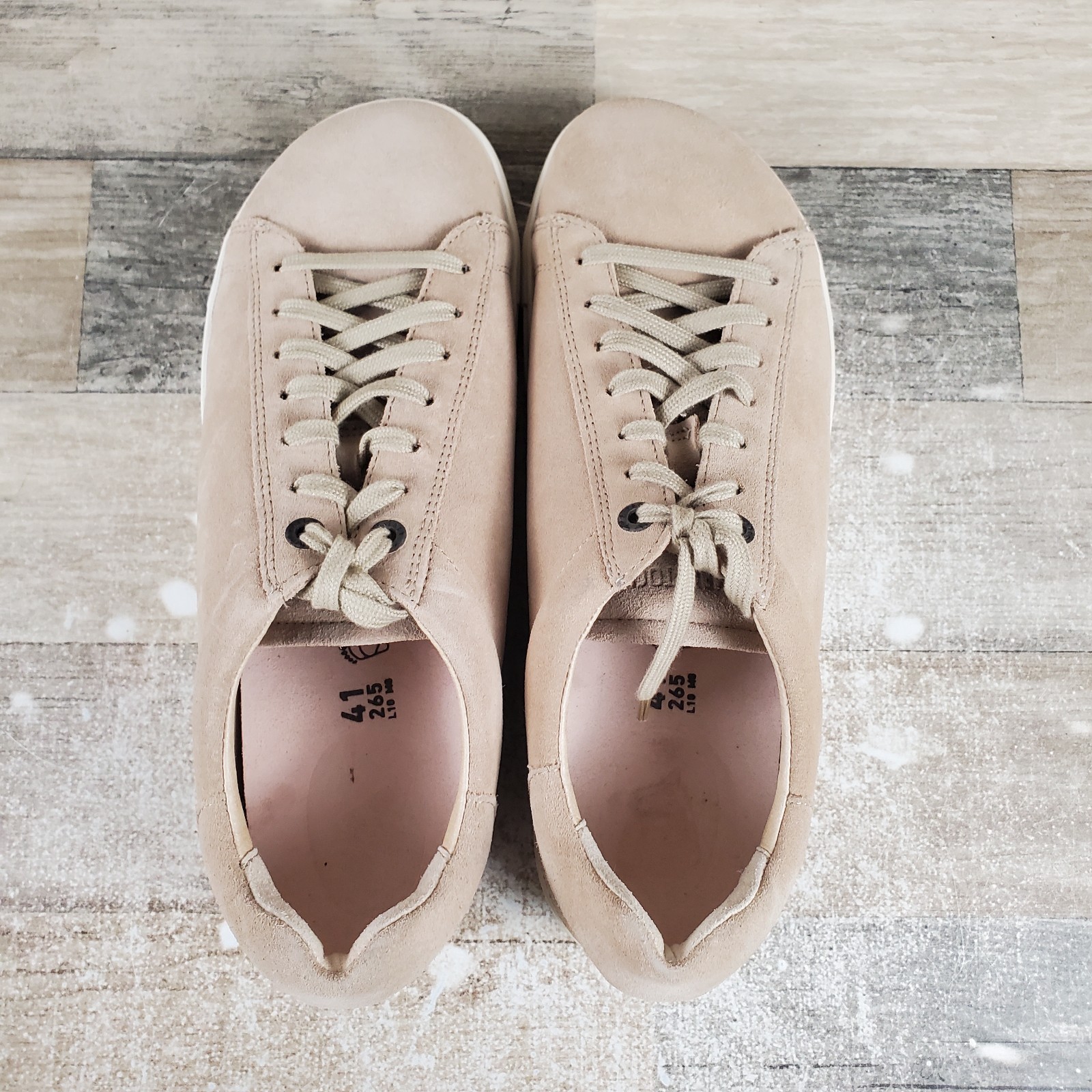Birkenstock Bend Low Womens Shoes Sz 10 Athletic Sandcastle Beige Suede Sneakers