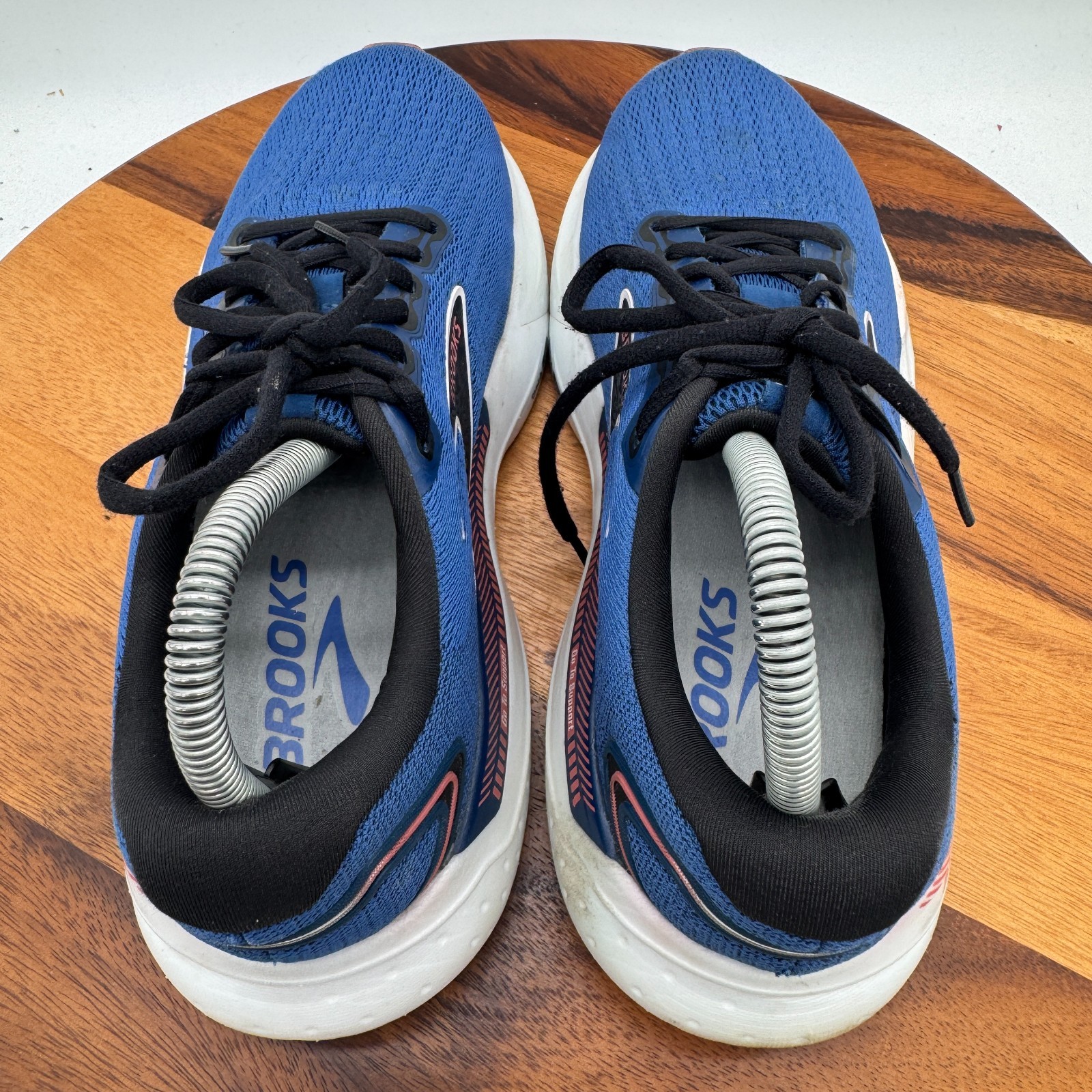 Brooks Glycerin GTS 21 Womens 9 Wide Shoes Blue Running Walking Gym Sneakers