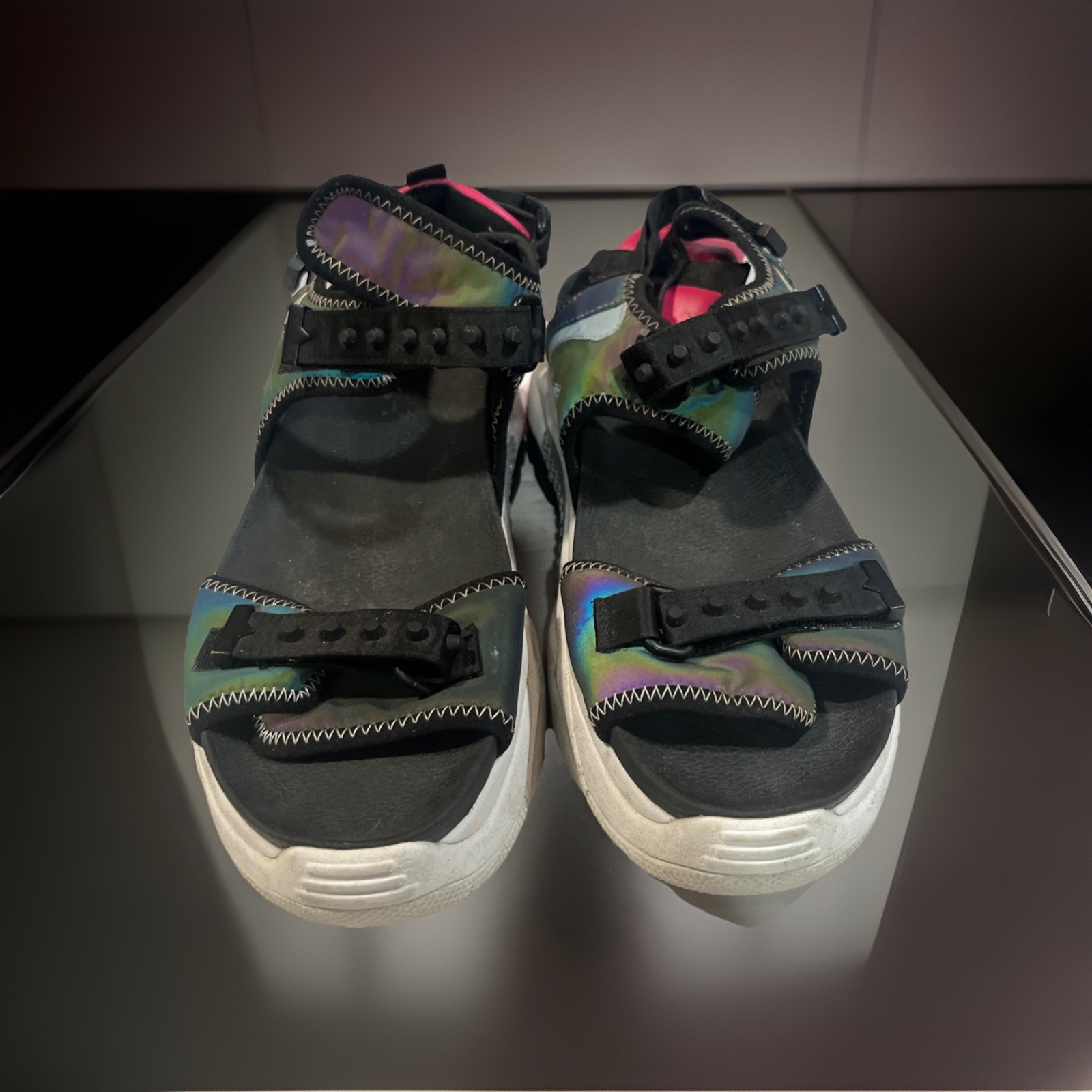 Ash Adapt Sandal Black Rainbow Platform Thick Soles Woman US Size 9 UK 40