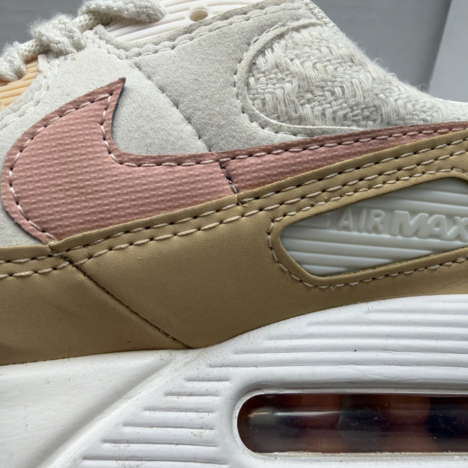 Nike W Air Max 90 Sun Club Sail White Orange Beige DJ9997-101 Women’s Size 9