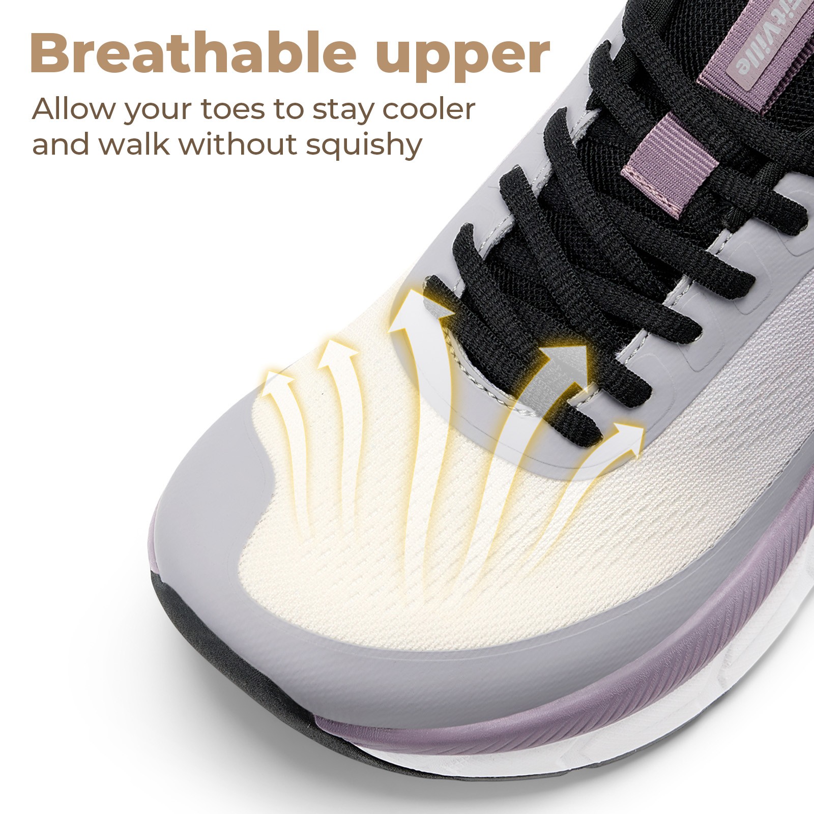 FitVille Women’s Wide Walking Running Shoes Comfortable Cushioned Swollen Feet