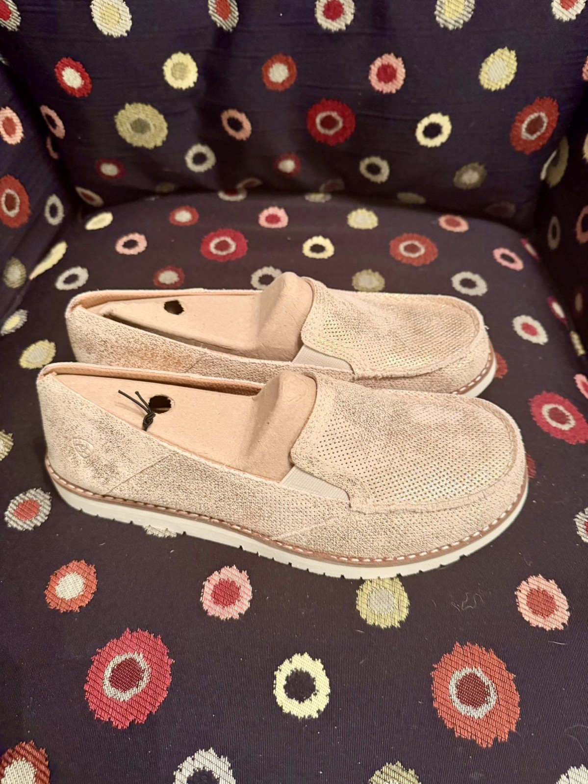 Ariat Cruiser 360 Cooling Womens Sz 11 B Rose Gold Slip On Sneakers Shoes NEW