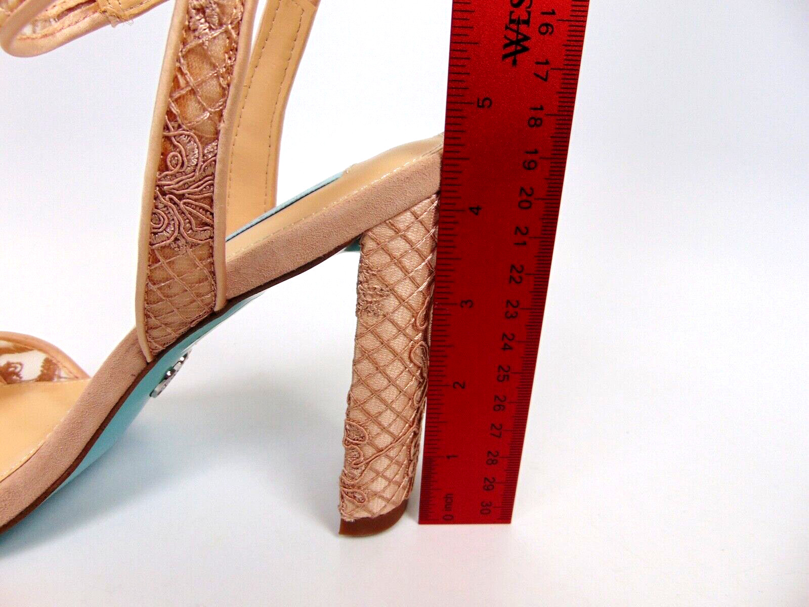 NEW! Betsey Johnson KANI Women Evening Heels Dress Sandals Size 9.5 M, Pale Nude