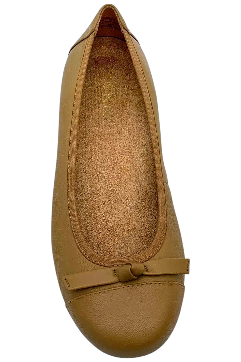 Vionic Women’s Amorie Flats Smooth Camel Leather