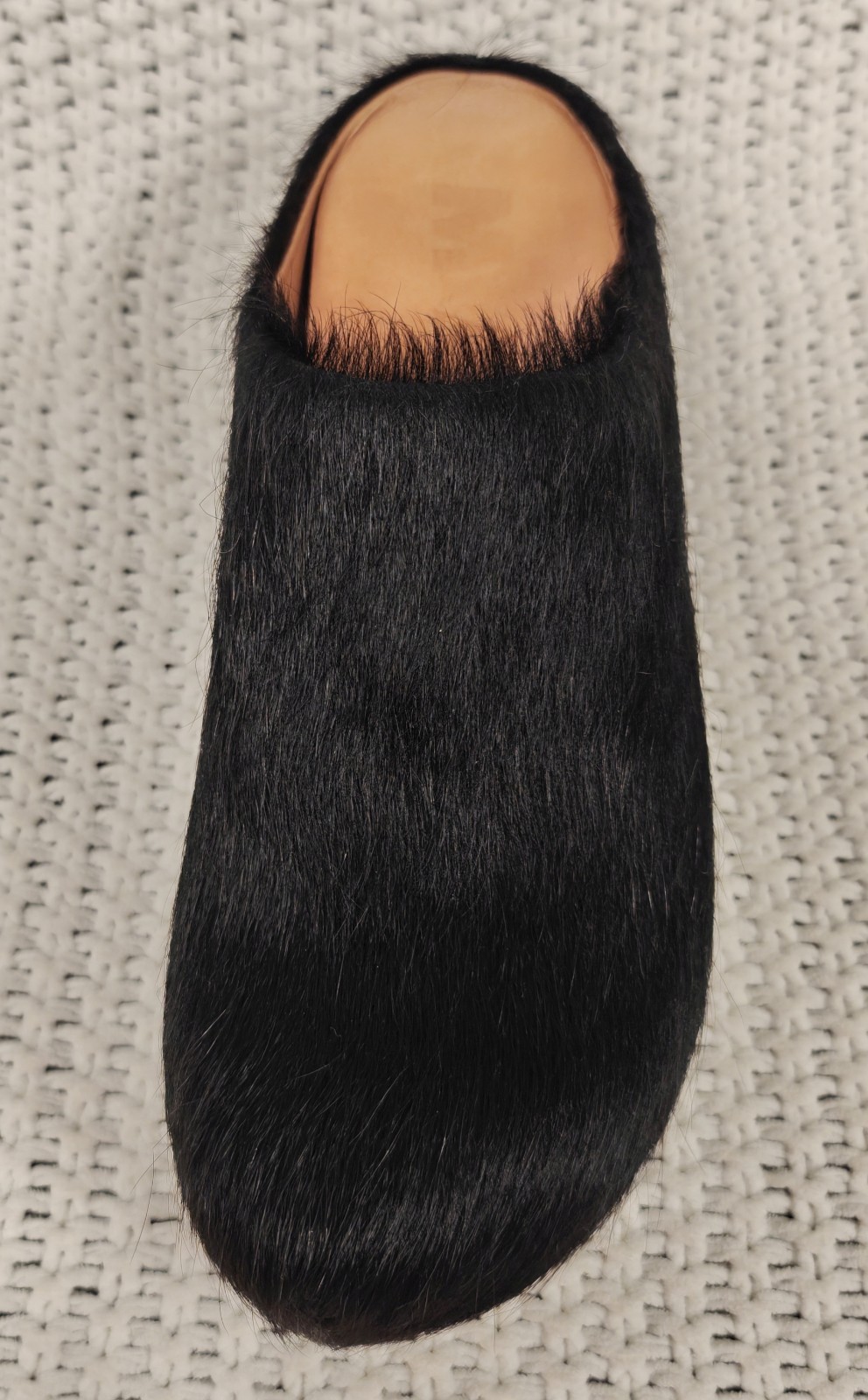 Marni Women’s Black Italian Calf Hair Sabot Slip-On Platform Mule Clog Sz 40