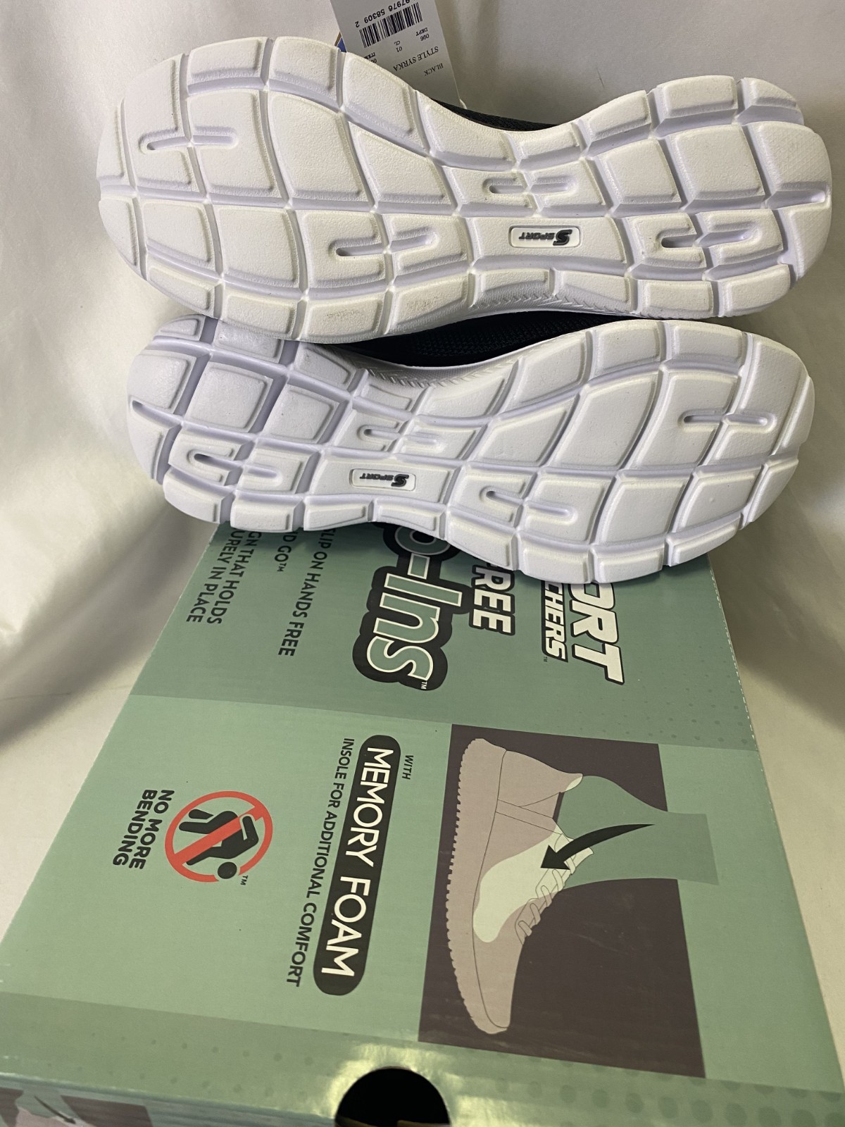 S Sport by Skechers® Syrka Step-In Sneakers, in Black, Size 7, Vegan, New w/ Box
