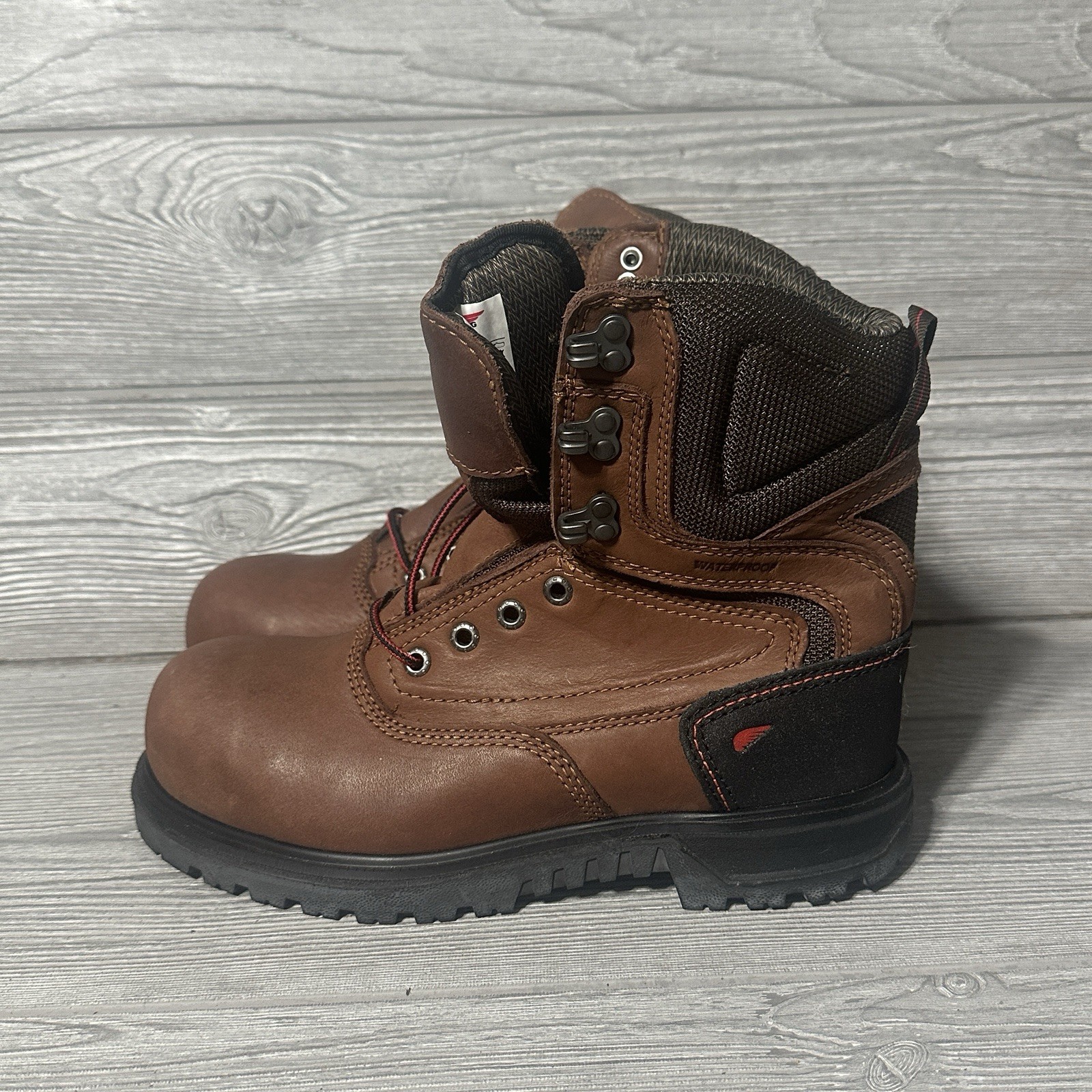 Red Wing 3554 BRNR XP Safety Toe Work Boots Womens 7.5 B ASTM CSA Standards READ