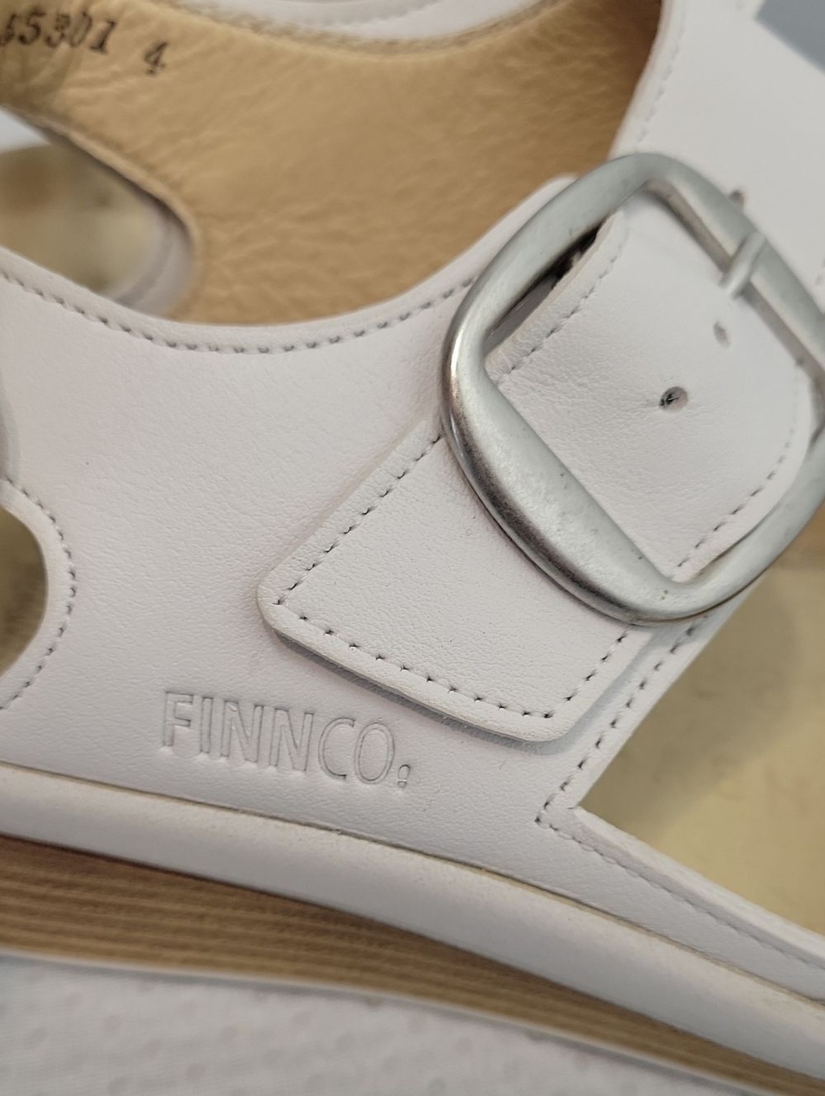 Finn Comfort Germany Waldi white comfort sandals womens size GR38 7.5 US
