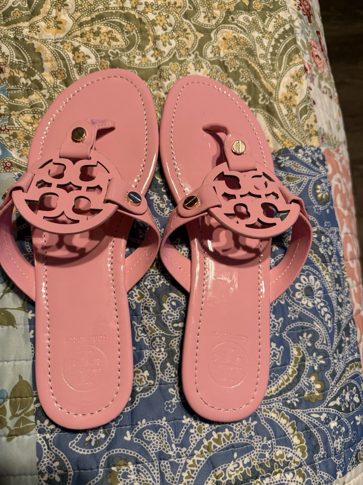 tori burch miller sandals size 10