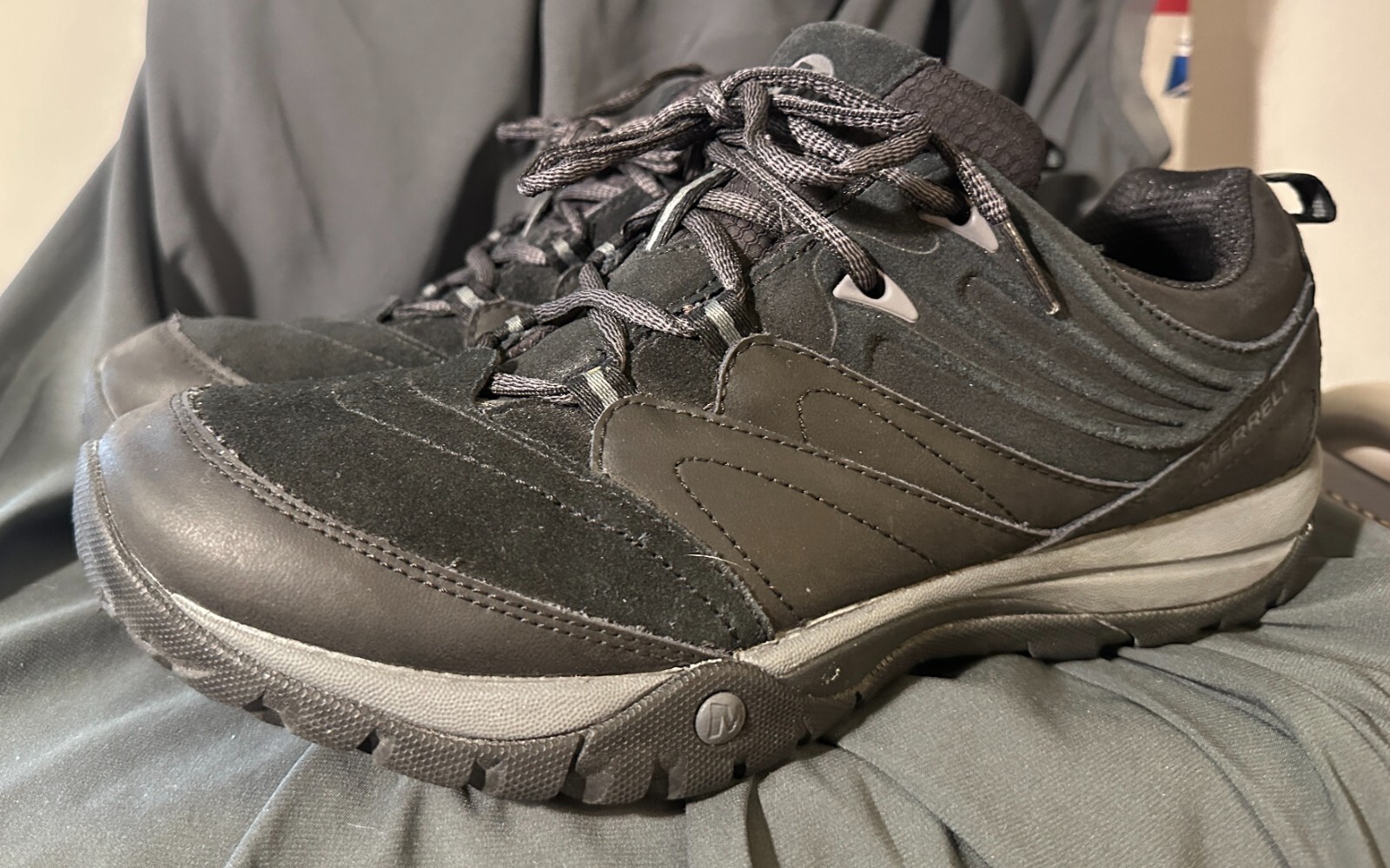 Women`s Merrell Azura Jaunt Hiking Lace Up Sneaker Black Size 11 / 42.5