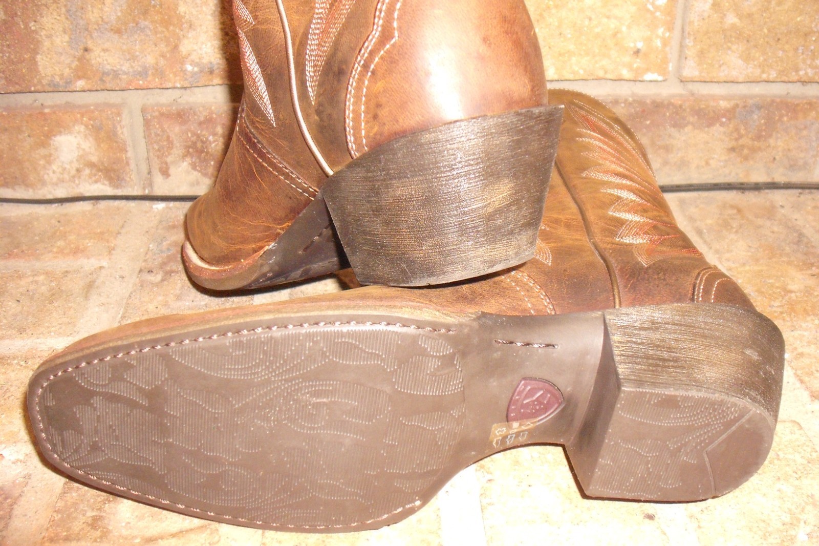 Ariat Autry Western Boot Women’s 8 B/Square Toe Brown 10018570/MSRP $180