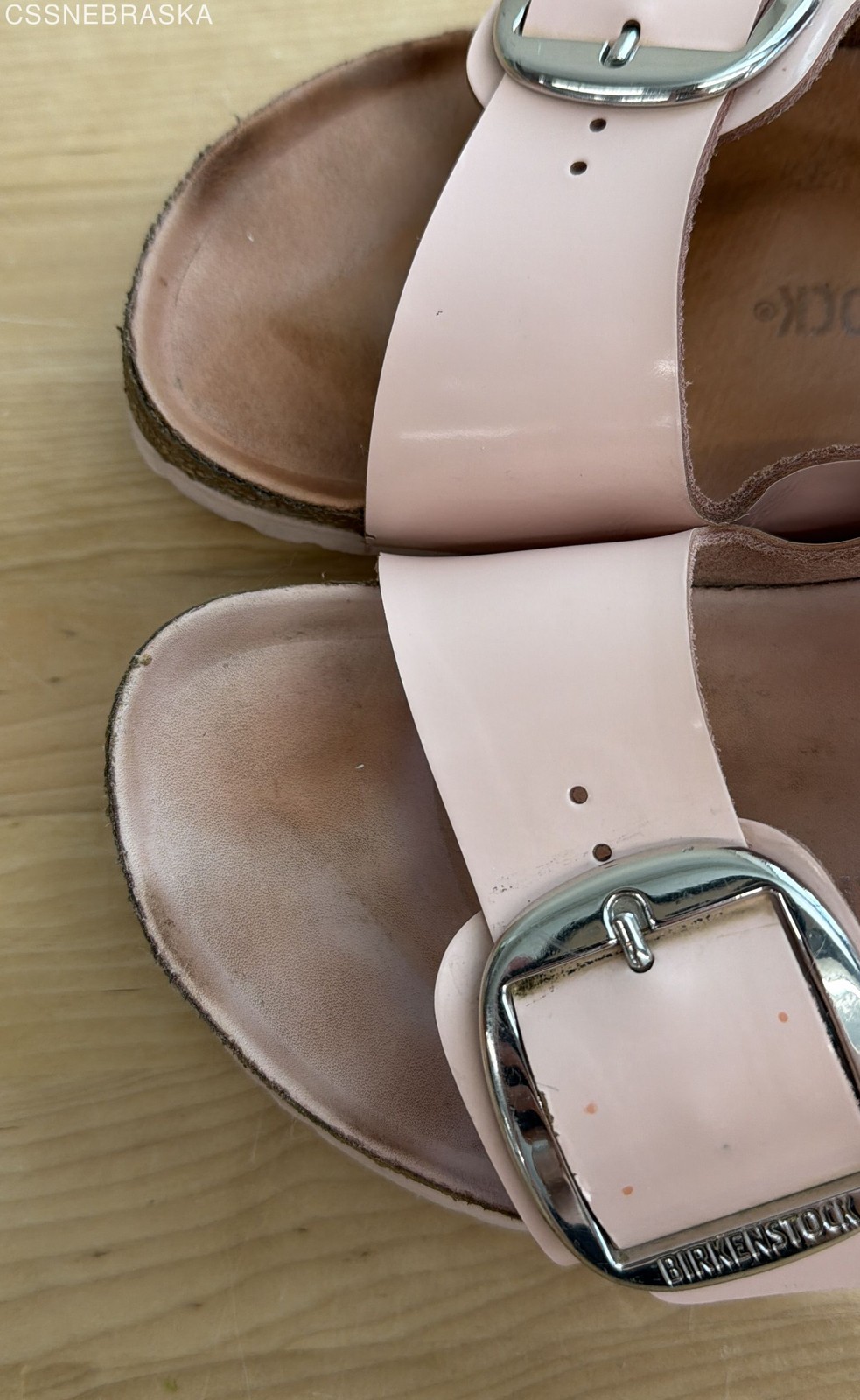 Birkenstock Arizona Big Buckle Rose Patent Leather Sandals Size 41 W10 M8
