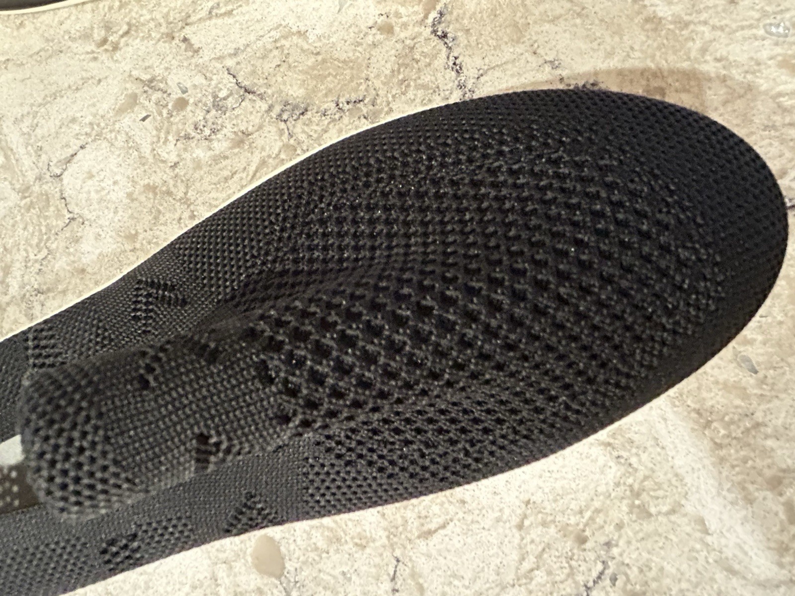 Black Knit Slip-On Women’s Lightweight Comfort Flats Synthetic Round Toe