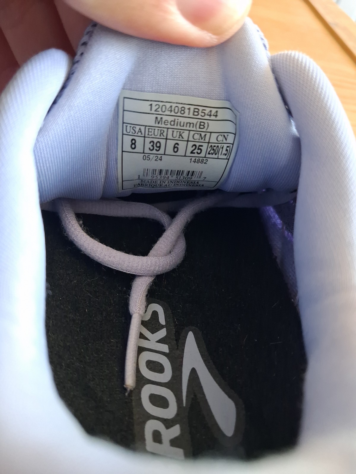 Brooks Glycerin 21 Purple 1204081B544 Running Shoes Sneakers Womens Sz 8 B