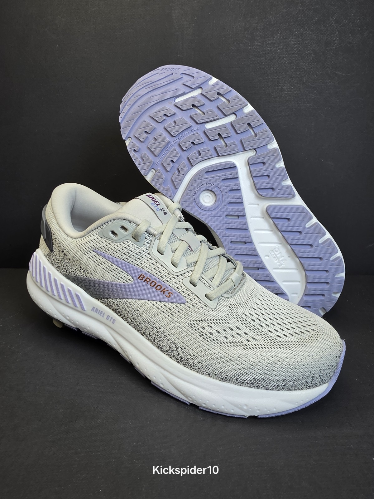Brooks Ariel GTS 24 Womens Running Comfort Support Shoes Size 9 Sweet Lavender