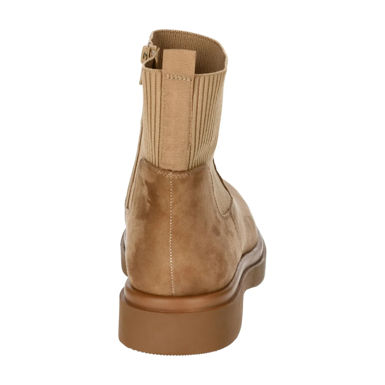 No Boundaries Women’s Faux Leather and Knit Chelsea Boots Size 6