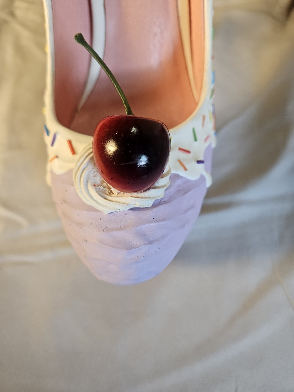 Shoe Bakery Ice Cream Cone Heels Whimsical Statement Handmade 8 Dessert Theme