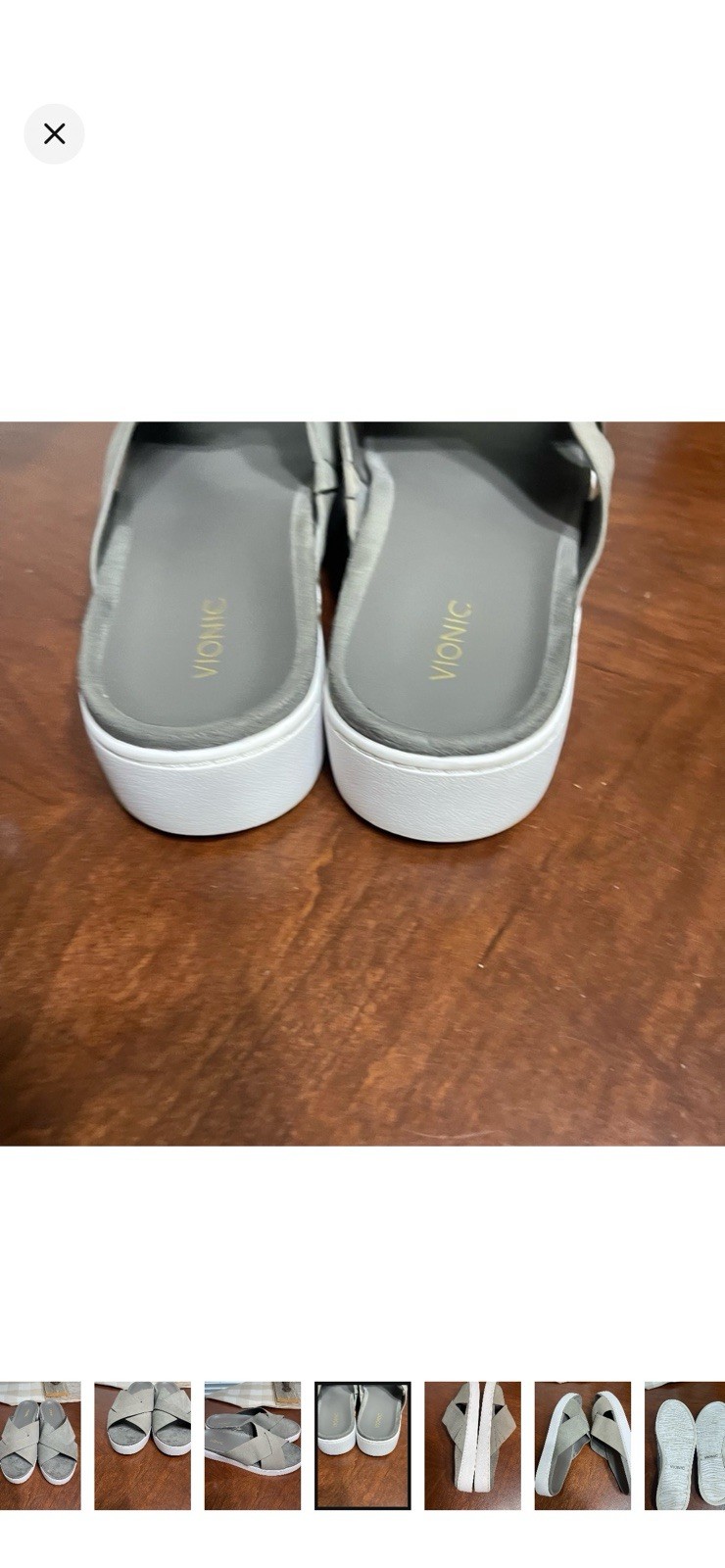 Vionic Splendid Lou Criss Cross Nubuck Slide Sandals