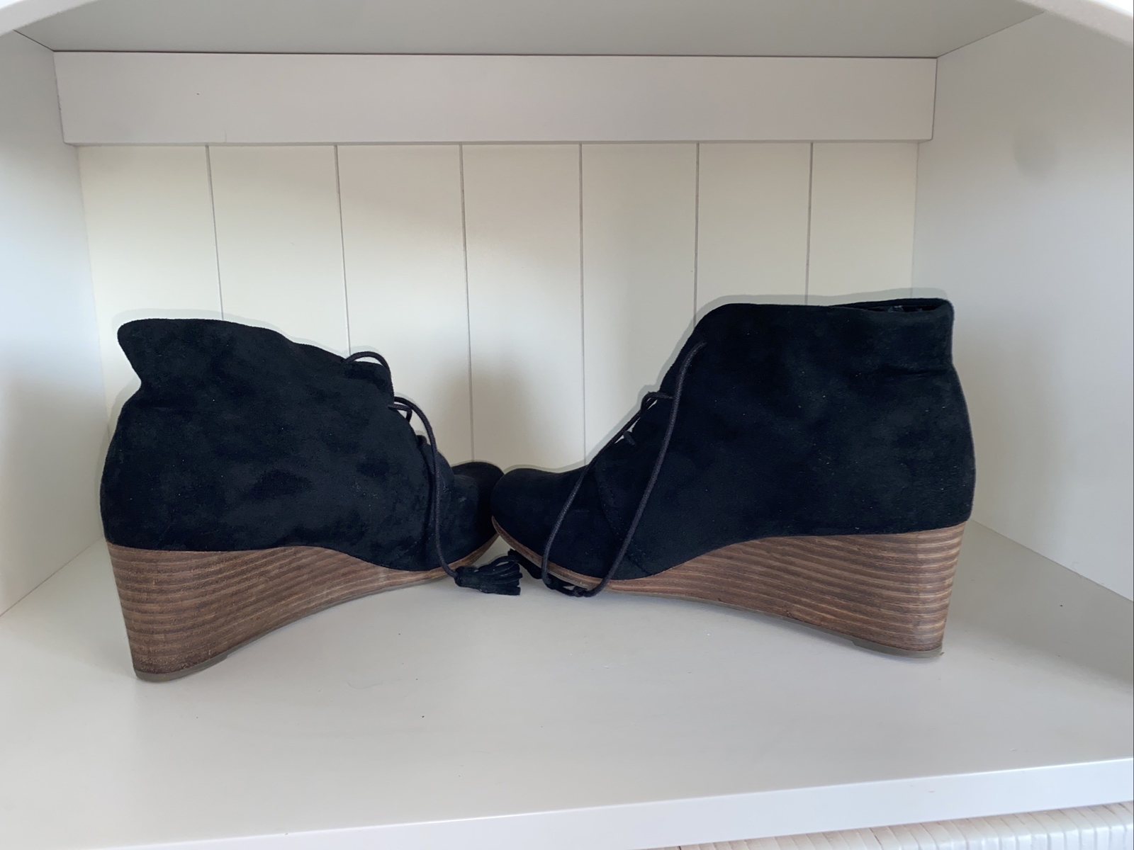 Dr. Scholl’s Women’s Dakota Wedge “Cool-fit” Booties Shoes Black Size 11 M