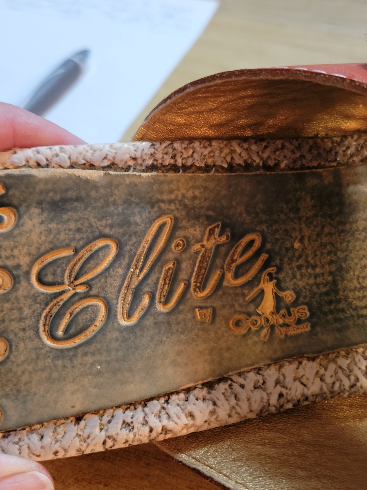 Elite By CORKYS Multicolor Leather Wedge Sandal Sz 10 Style Name: Sunny. Clean