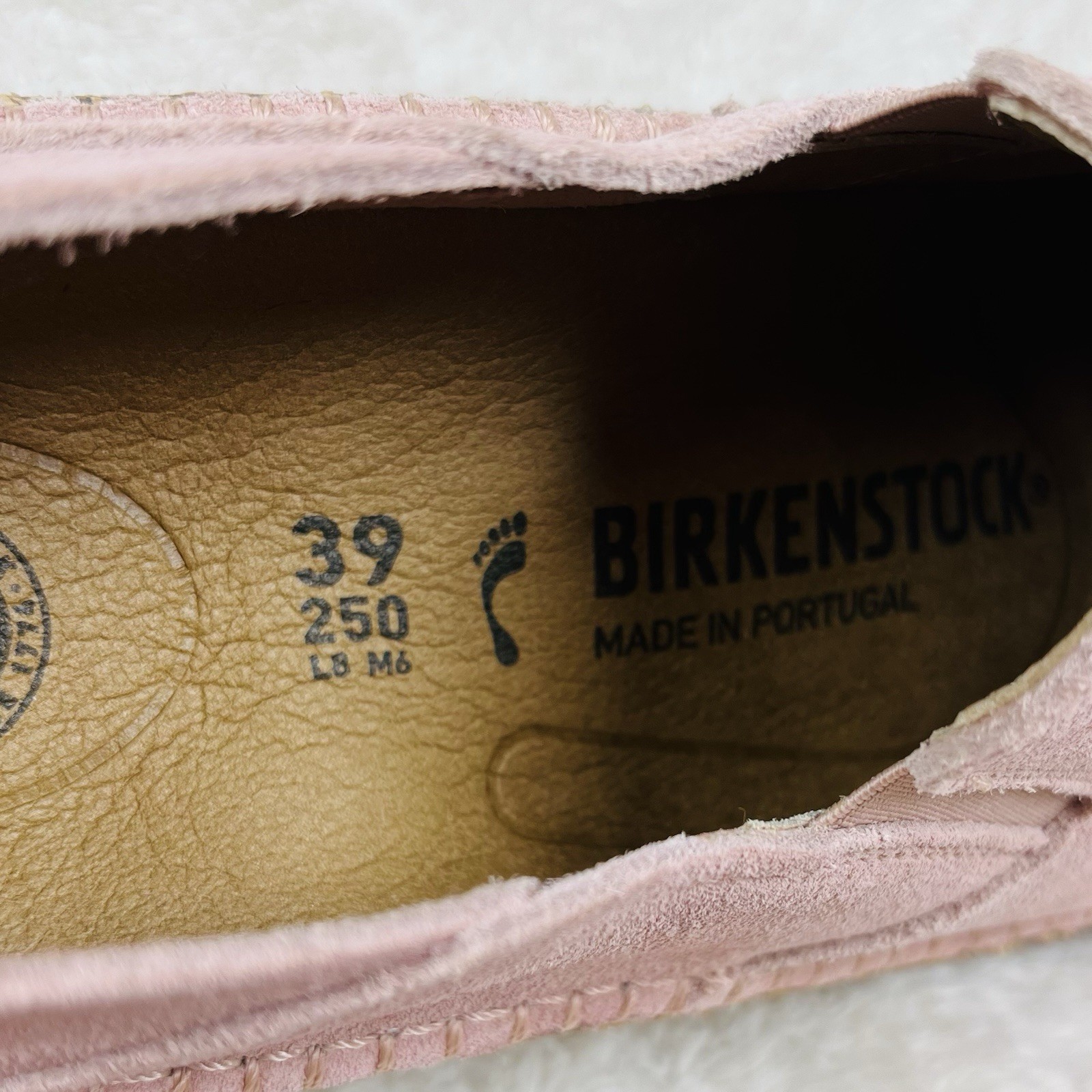 Birkenstock Callan Slip On Clog Pink Suede Womens 39 EU | 8 US Medium/Narrow