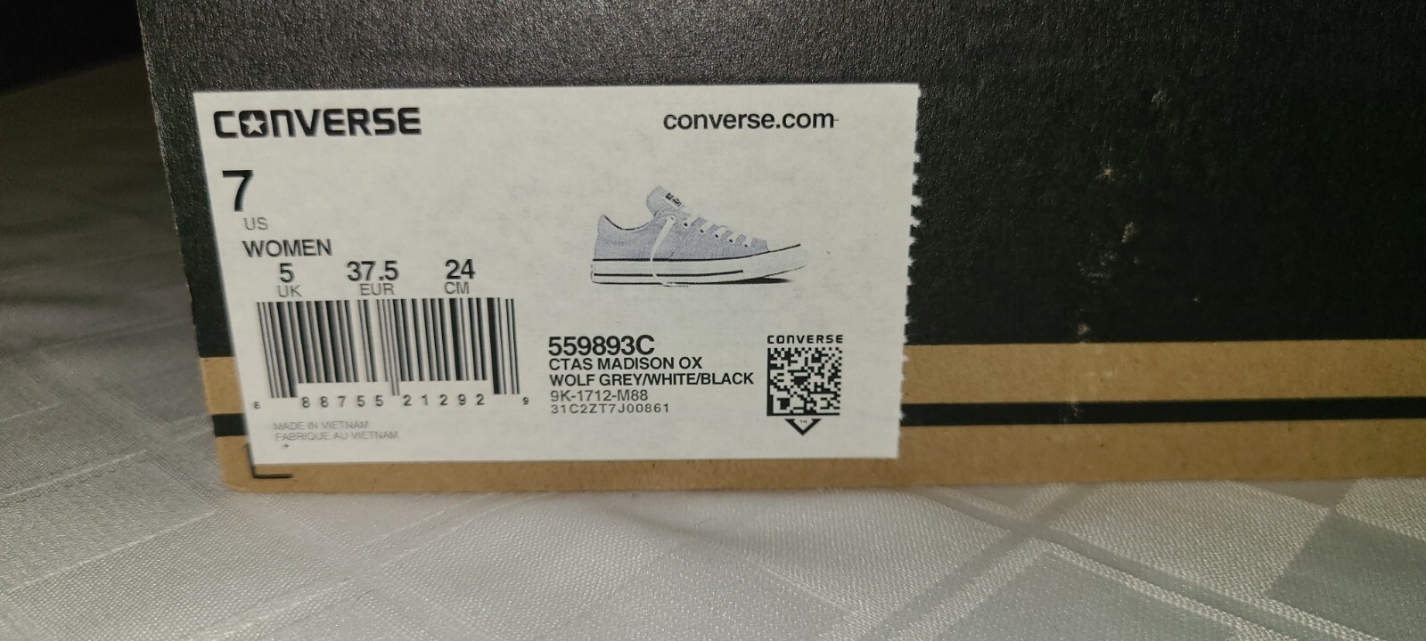 Womens Size 7 – Converse CTAS Madison Low Top WOLF GREY