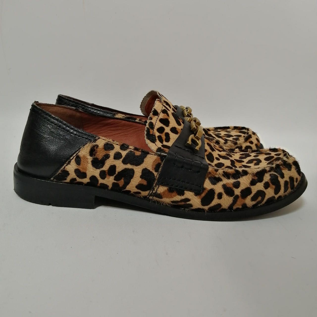Coach Haraco Loafers Leopard G2426 Used