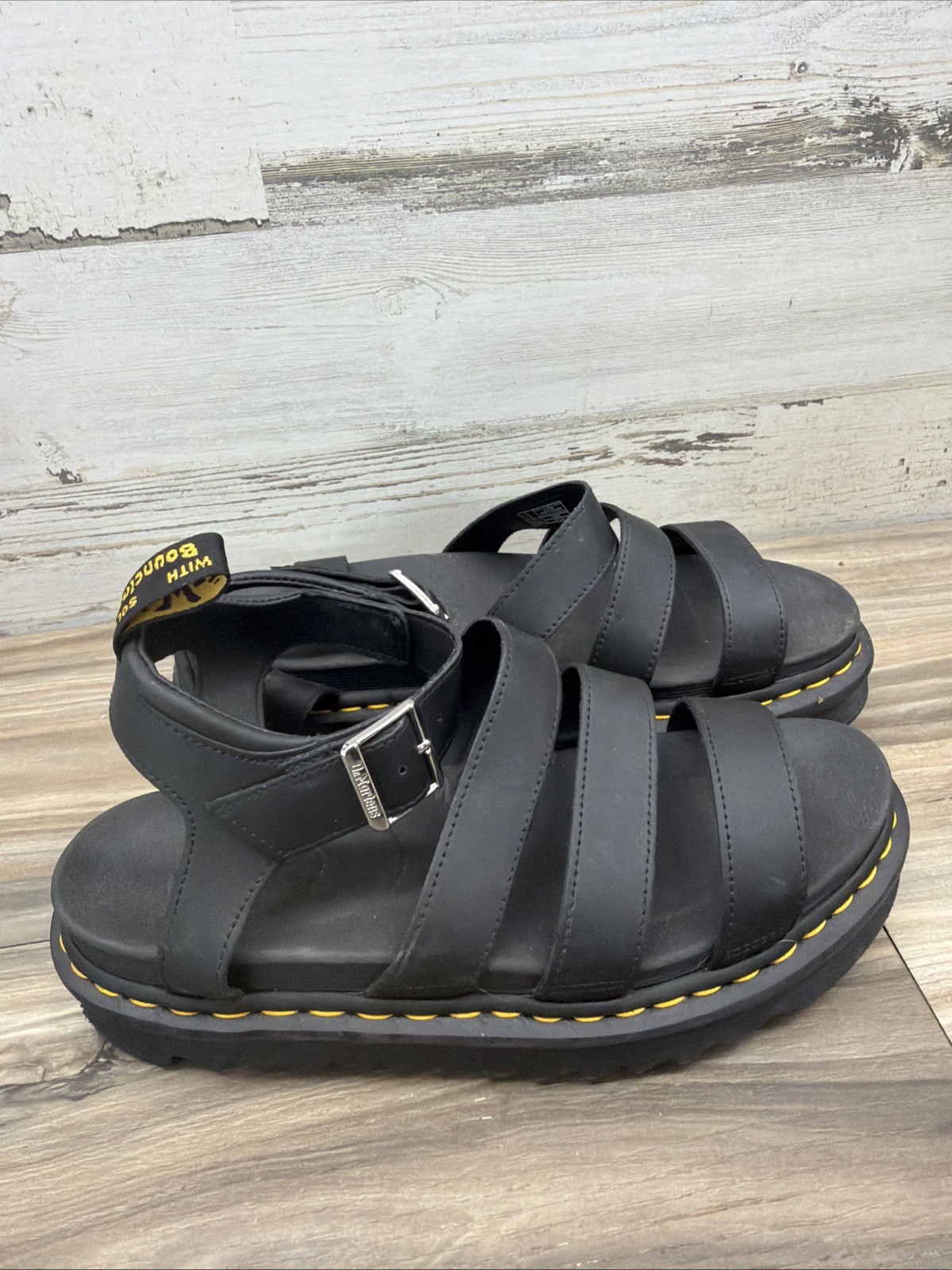 Dr. Martens Doc Martens Women’s Size 10 Blaire Black Leather Platform Sandals