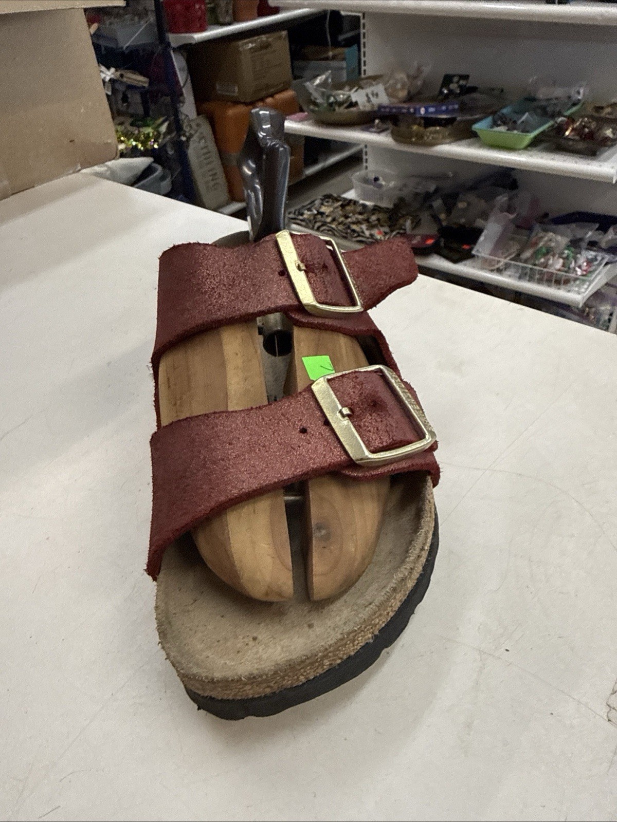 New with Box Birkenstock Arizona Pull Up Bordeaux Birko Flor Regular Select Size