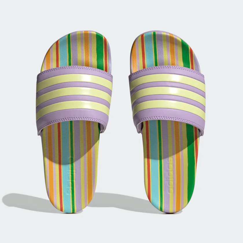 Adidas Slides Striped Adilette Comfort Athleisure Women’s Sz 9 / 10 / 11 H03625