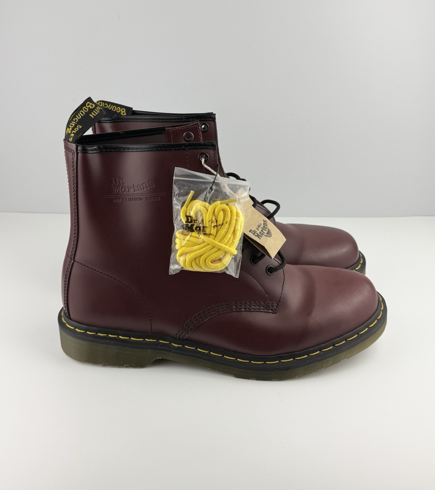 NEW Dr. Martens 1460 Men’s Cherry Red Smooth Leather Boots Size 13M, $370