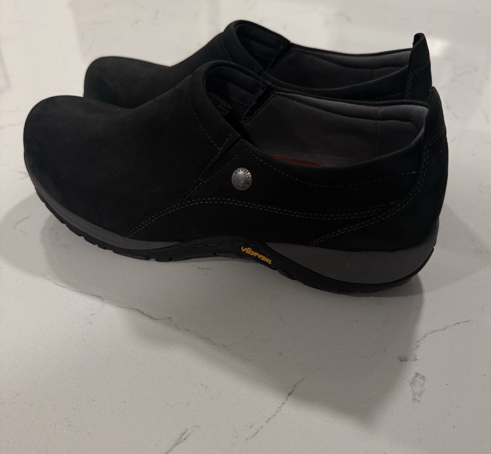 Dansko Patti Slip On Shoes Women’s EU 39 Black Waterproof Vibram Outsole Comfort