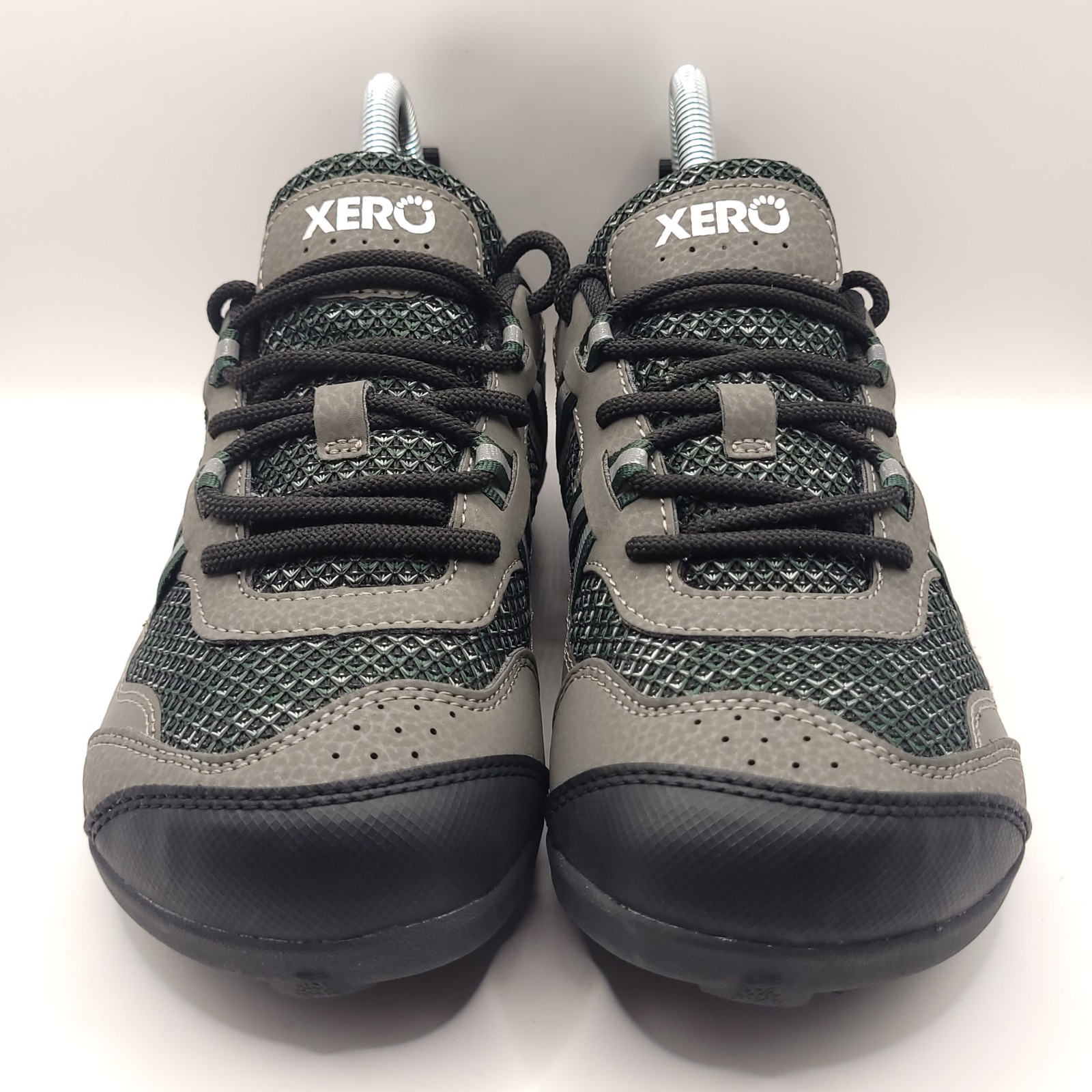 Xero TerraFlex II Womens Size 6.5 Barefoot Running Hiking Shoes Green Gray EUC