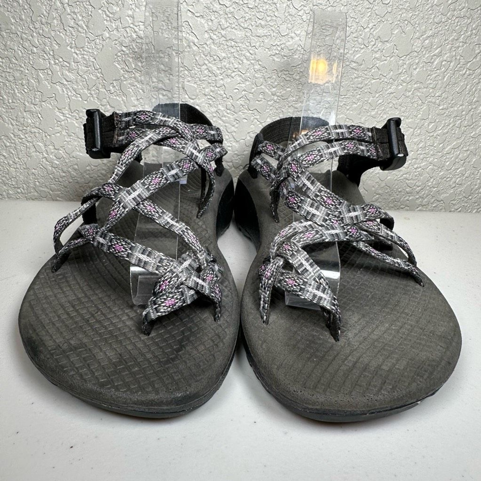 Chaco Womens 6 Z Cloud X2 Sport Sandals Black Adjustable Low Heel Wedge Buckle