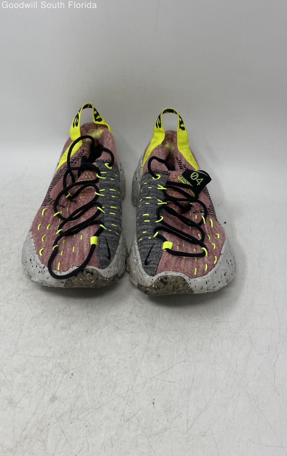 Nike Womens Space Hippie 04 CD3476-700 Multicolor Lace-Up Sneaker Shoes Size 7.5