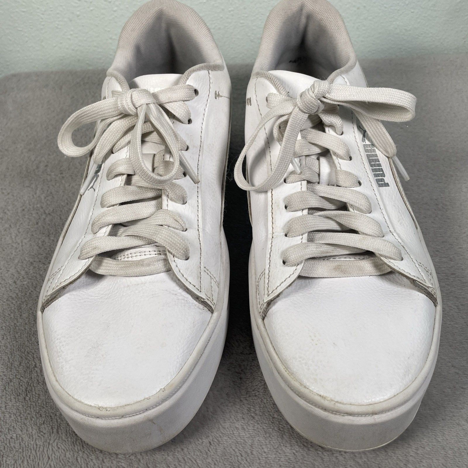 PUMA Women’s Smash Platform v3 Sneakers Size 9 Soft Foam Comfort