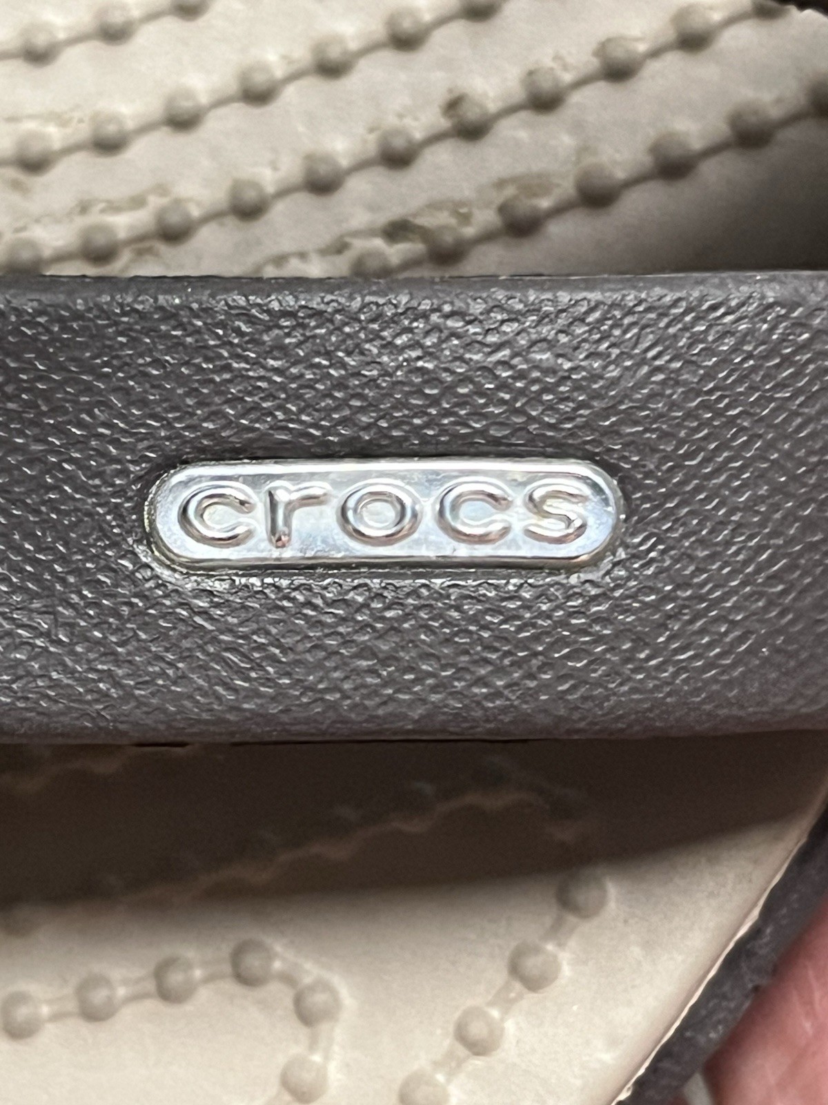 Crocs Cyprus IV Espresso Brown & Mushroom Beige block heels sandals 10 / 41.5