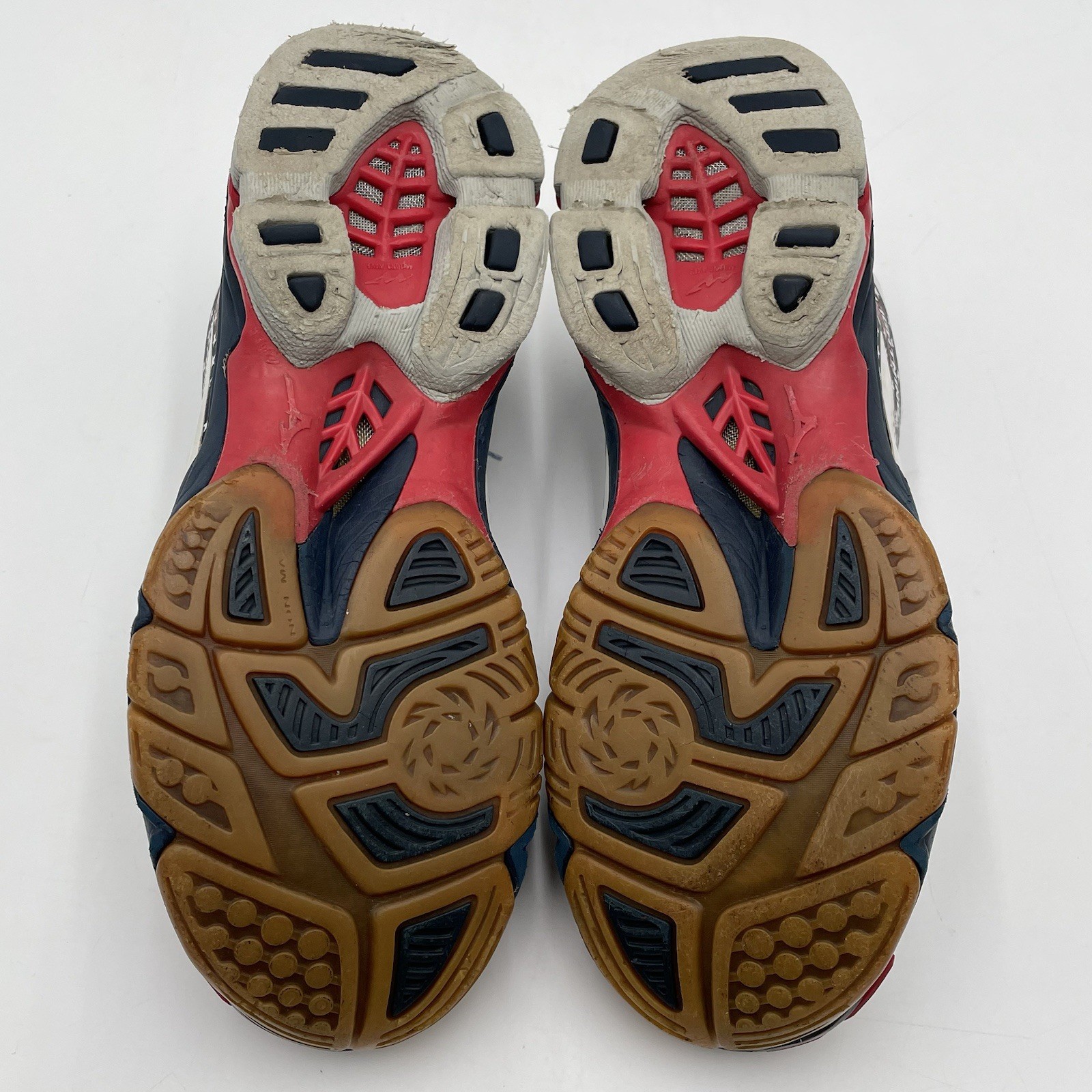 Mizuno Wave Lightning Z3 Womens Size 7 Volleyball Shoes USA FLAG Red White Blue