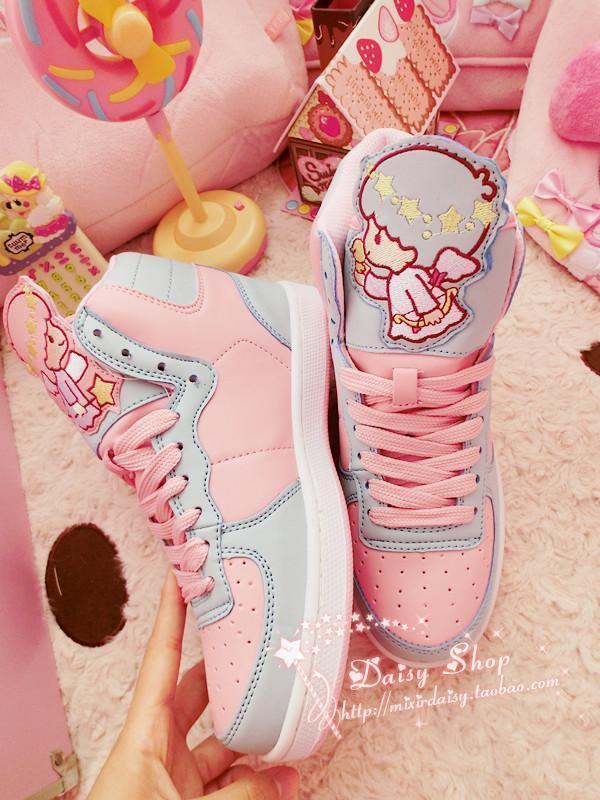 Cute girl high top sports shoes student casual sports shoes