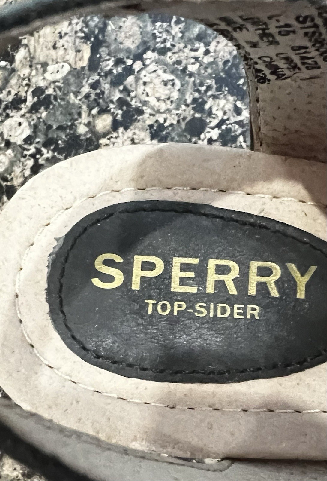 Sperry Top-Sider Women’s Strappy Wedge Sandals Leather Buckle Black/Beige 8M