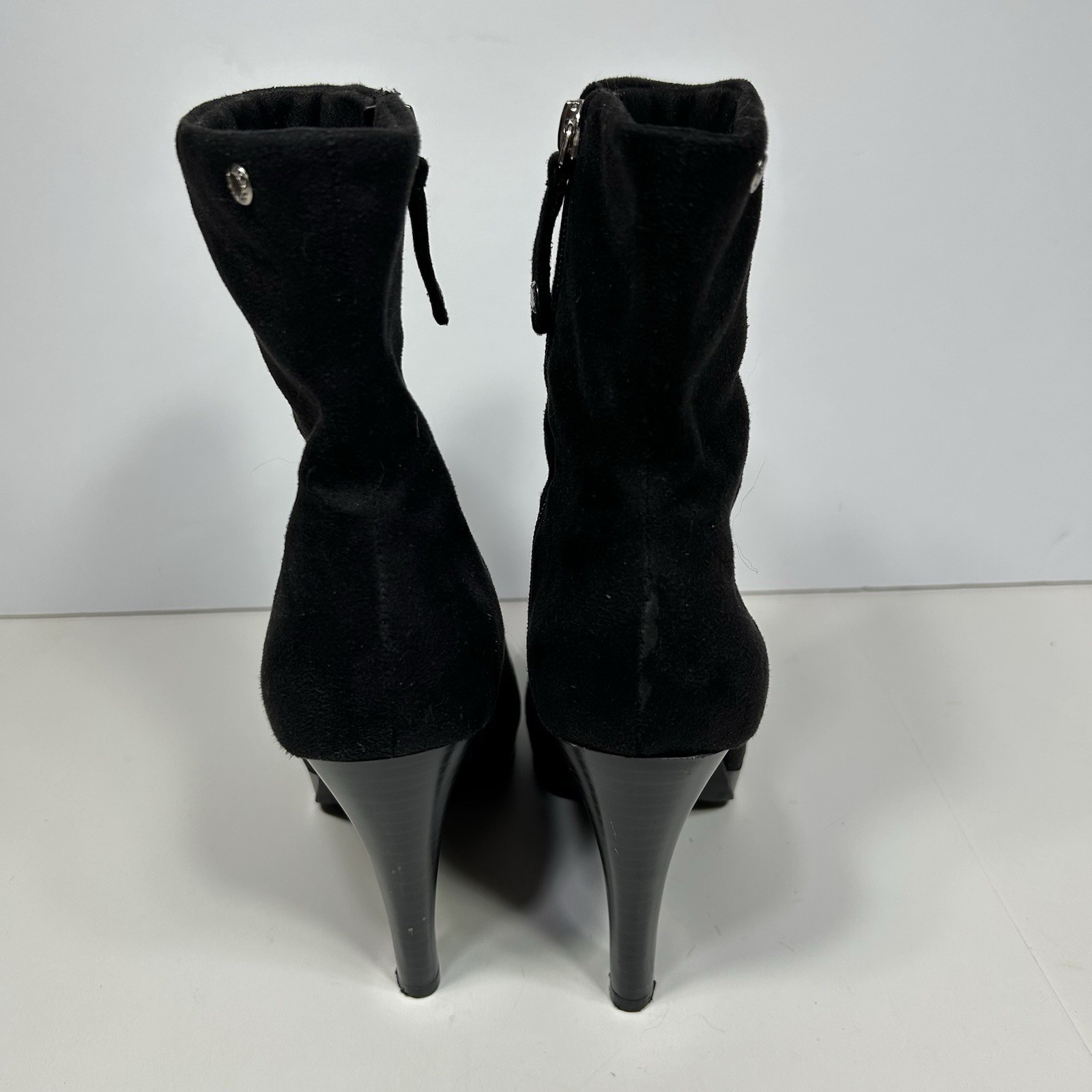 Isaac Mizrahi for Target Women’s Black Side Zip High Heel Ankle Boots Size US 8M