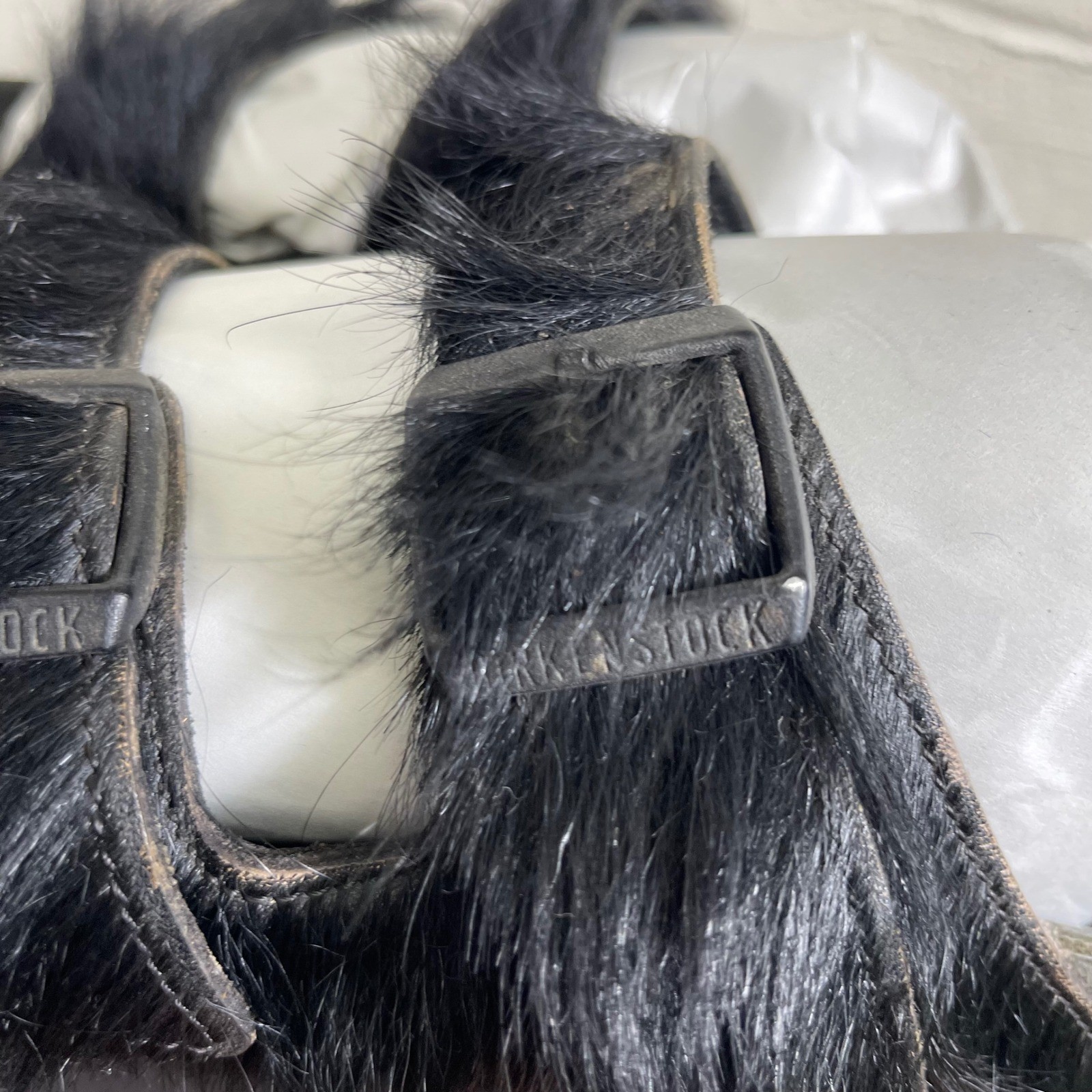 Rick Owens x Birkenstock Arizona Calf Hair Sandals Women’s 38 EU/7 US Narrow