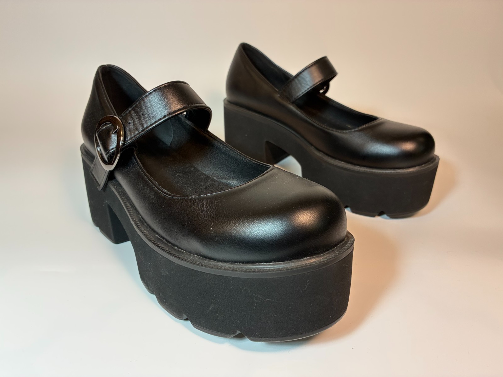 Black PLATFORM MARY JANE Womens US 11 GOTH Harajuku Streetwear WhimsyGoth Punk