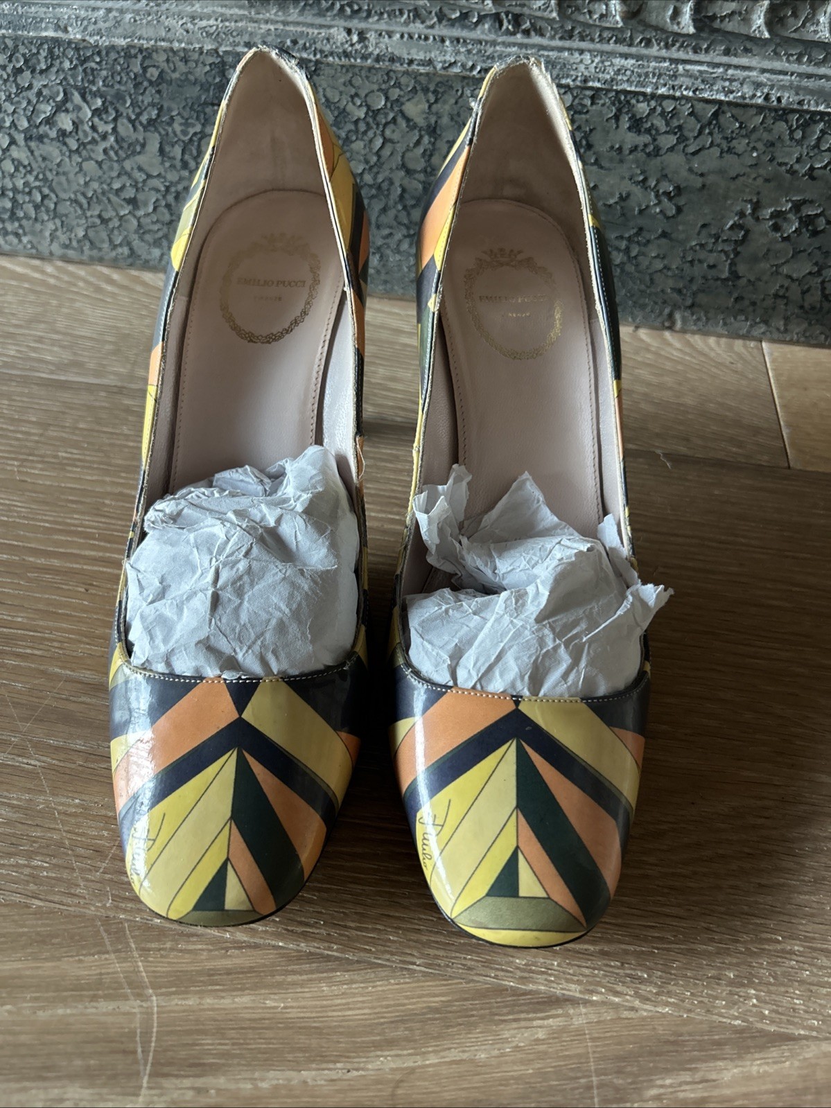 Emilio Pucci Classic Pattern Heels EUR 39