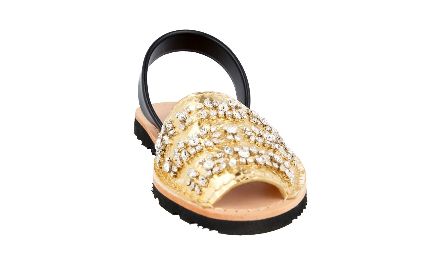 PRADA Leather Crystal Ayers Snake Slides Mules Sandals 1X181G – US 6.5 EU 36,5
