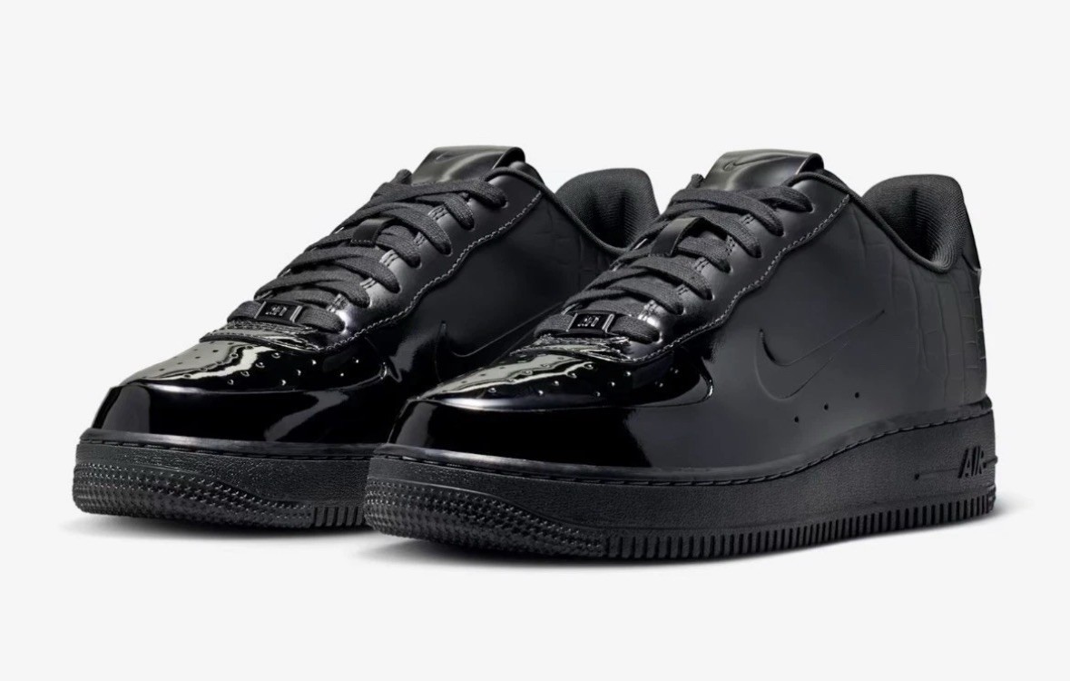 IF3201-001 Nike Air Force 1 Low Made in Italy Black W12.5/M11 New