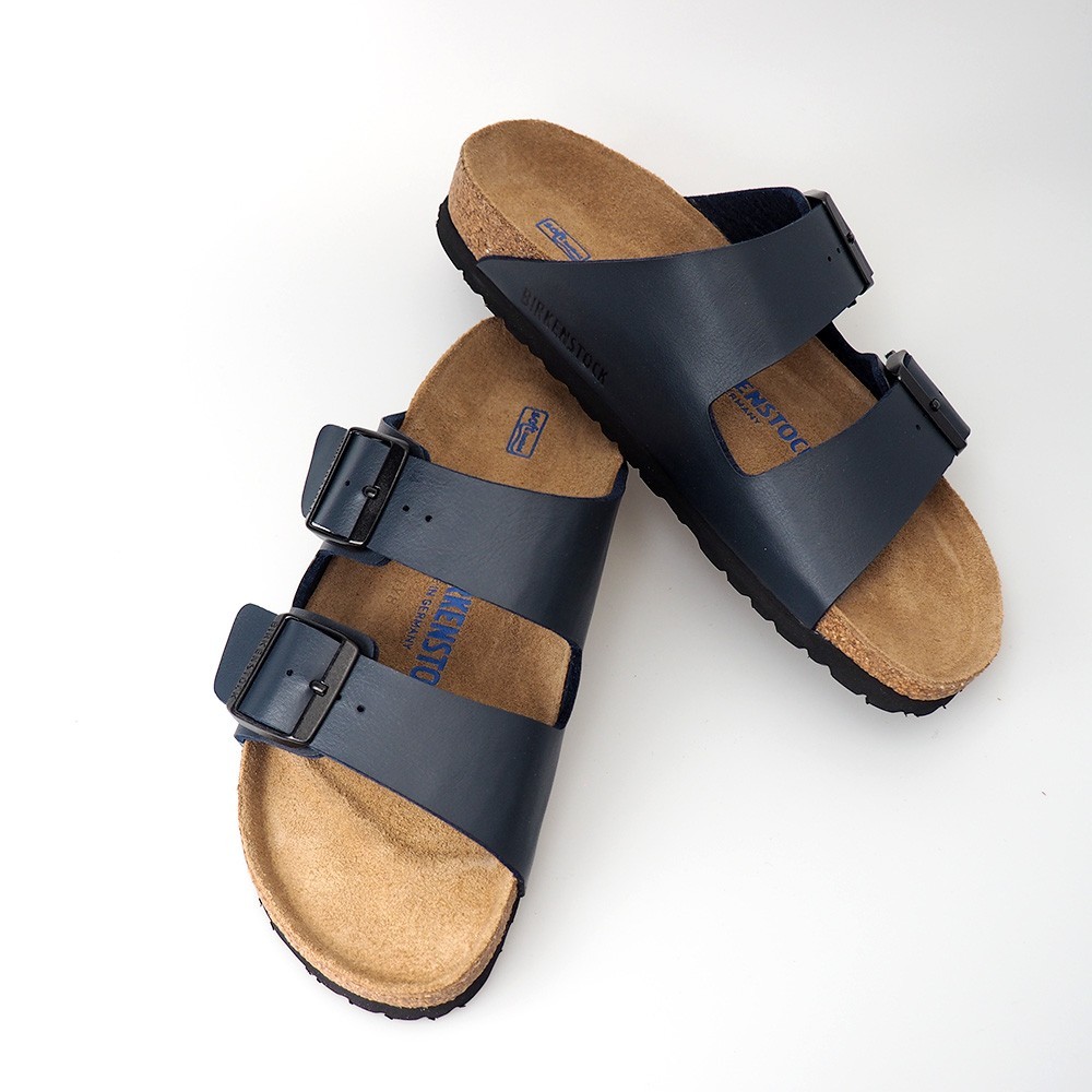 Birkenstock Arizona Sandals Blue Birko-Flor Women’s Shoes Narrow EU 37-41
