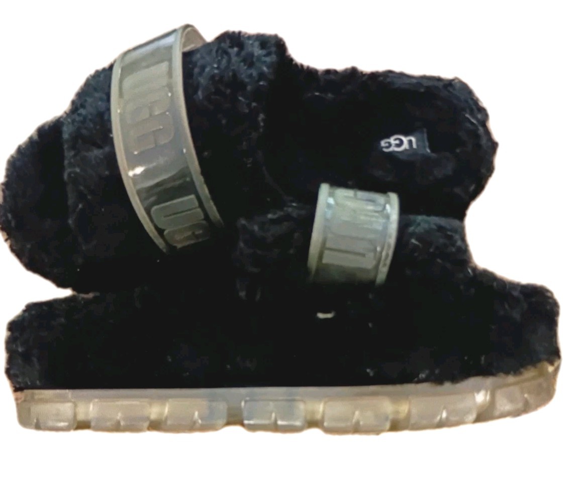 UGG black fur thick-soled slippers United States 9 MPN 1131971